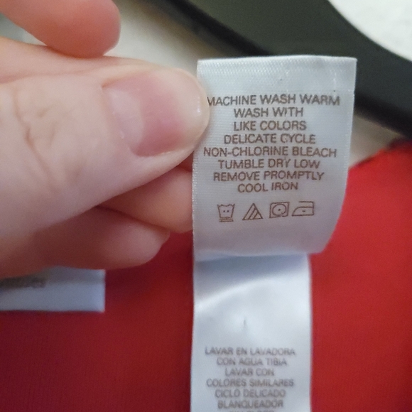 JH Collectibles Women's Large Nylon Mesh Stretch 3/4 Sleeves V-Neck Pink Gray - Picture 7 of 15